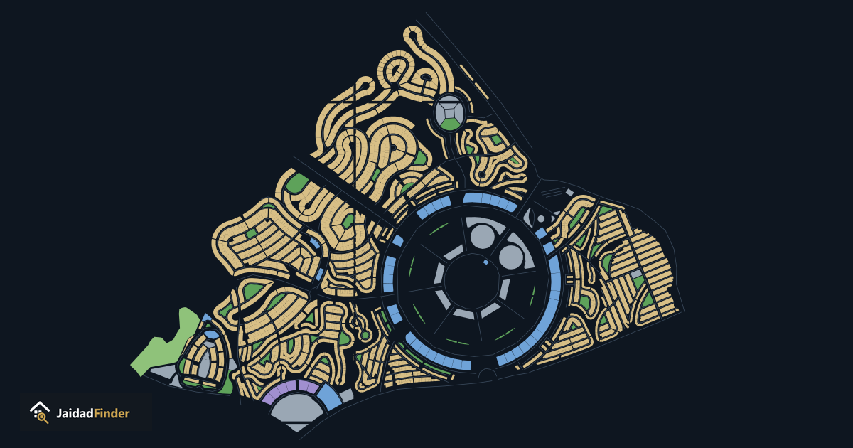 Blue World City Legends Enclave map: every plot, block and road, traced by Jaidad Finder