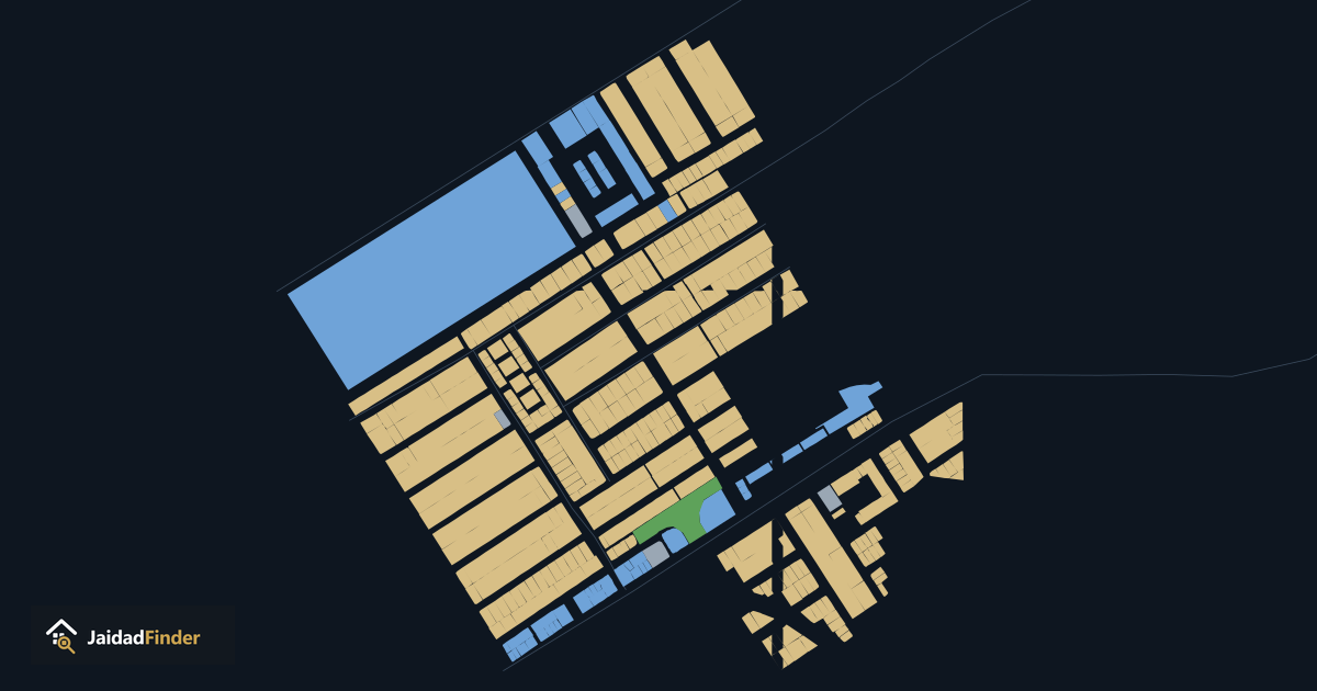 FECHS E-11 map: every plot, block and road, traced by Jaidad Finder
