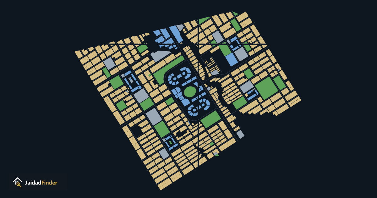 Sector D-12 map: every plot, block and road, traced by Jaidad Finder