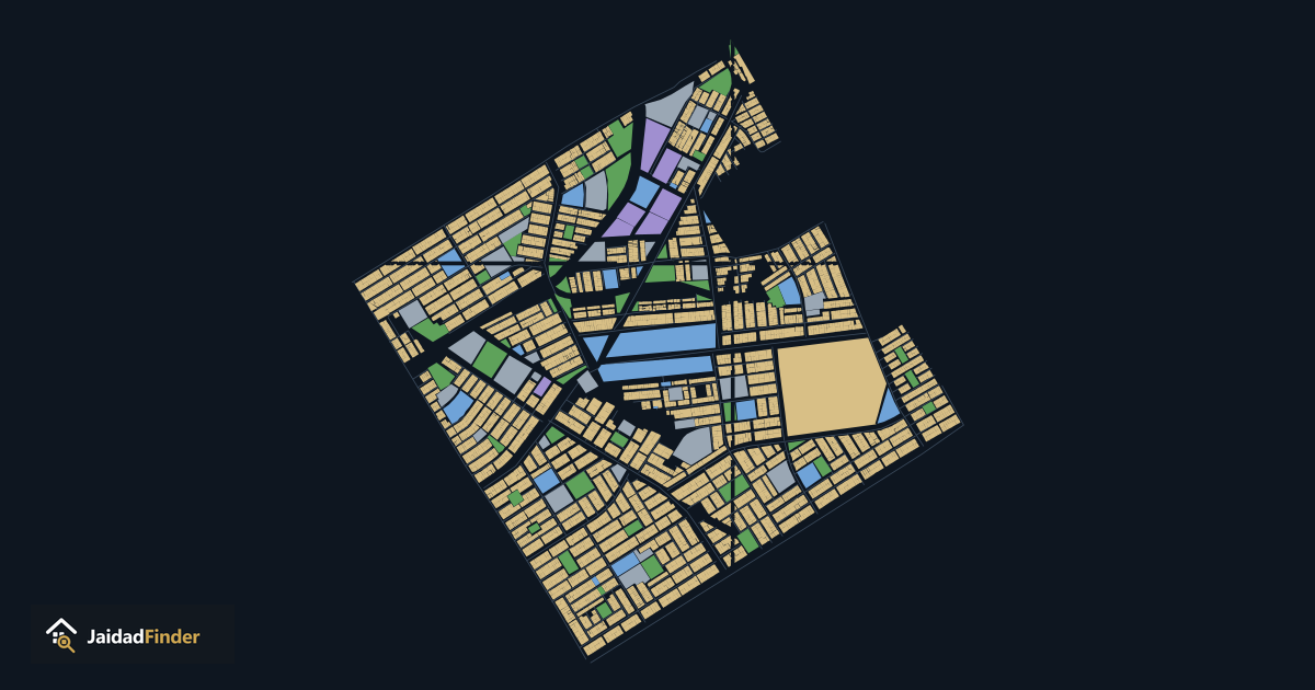 Sector I-14 map: every plot, block and road, traced by Jaidad Finder